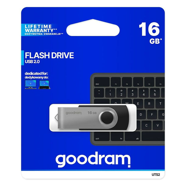 USB stick GoodRam UTS2 Black Silver 16 GB