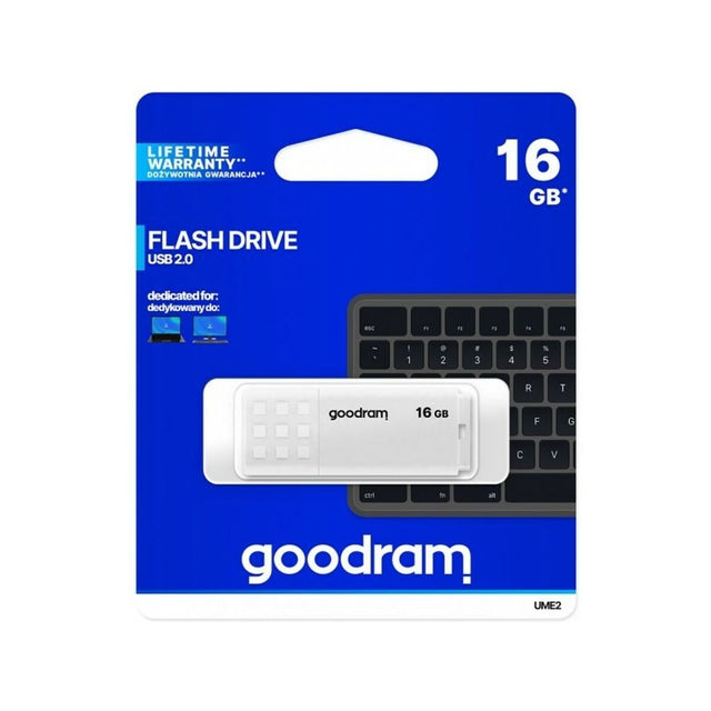 Clé USB GoodRam UME2 5 MB/s-20 MB/s Blanc 16 GB