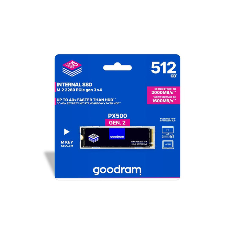 Disque dur GoodRam PX500 PCI Express 3.0 512 GB SSD