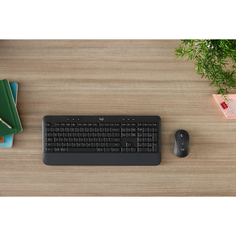 Keyboard and Wireless Mouse Logitech MK650 Grey QWERTY