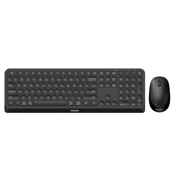 clavier et souris Philips SPT6407B/16 Noir Qwerty US