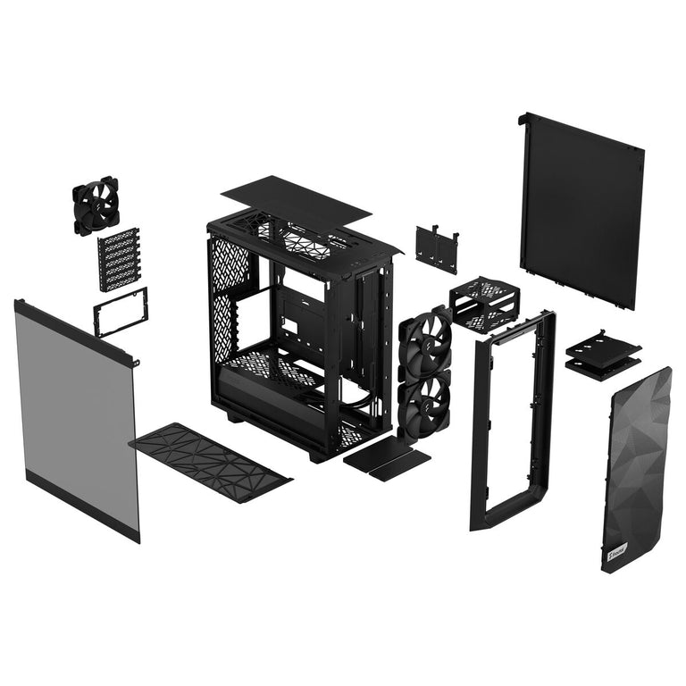 Boîtier ATX semi-tour Fractal Meshify 2 Compact Lite Noir