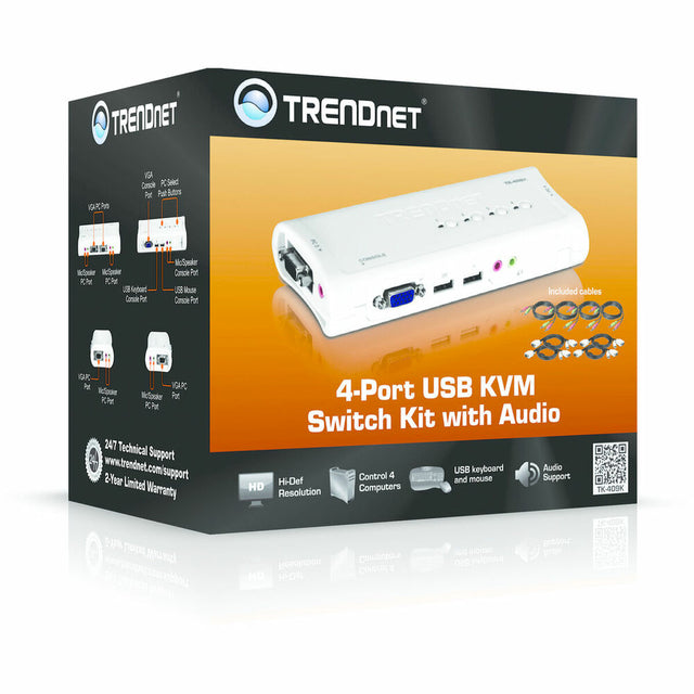 Switch KVM Trendnet TK-409K