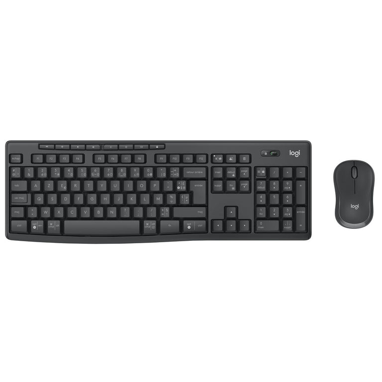 Clavier et souris sans fil Logitech MK370 Azerty Français Gris Graphite