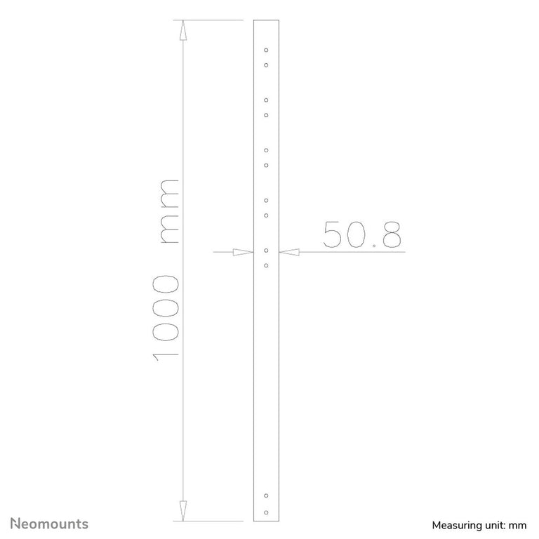 Support de TV Neomounts FPMA-CP100BLACK 50 kg