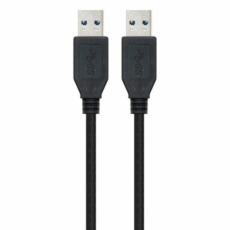 Câble USB 3.0 A vers USB A NANOCABLE 10.01.1002-BK Noir 2 m