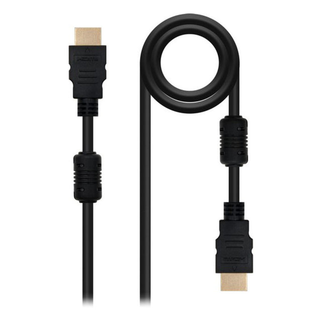 Câble HDMI NANOCABLE 10.15.1802 (1,8M) Noir