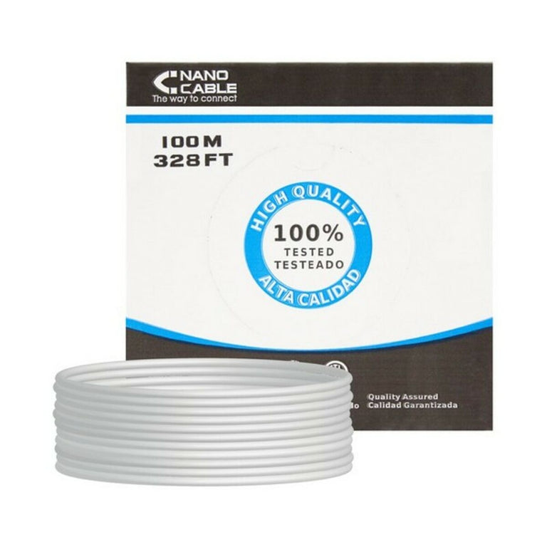 Câble RJ45 Catégorie 5e UTP NANOCABLE 10.20.0302-FLEX Gris 100 m