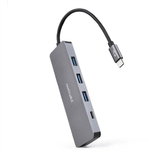 Hub USB NANOCABLE 10.16.4409 Gris