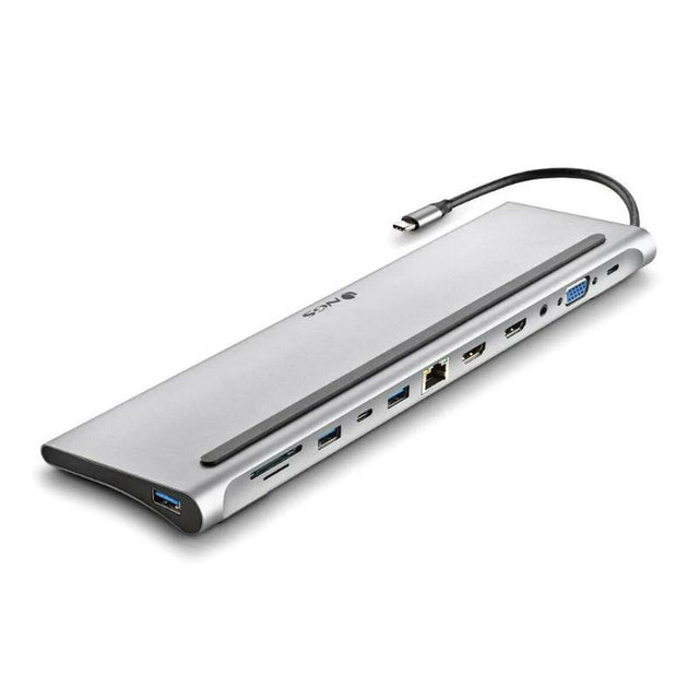 USB Hub NGS WONDERDOCK12 Grey Silver (1 Unit)