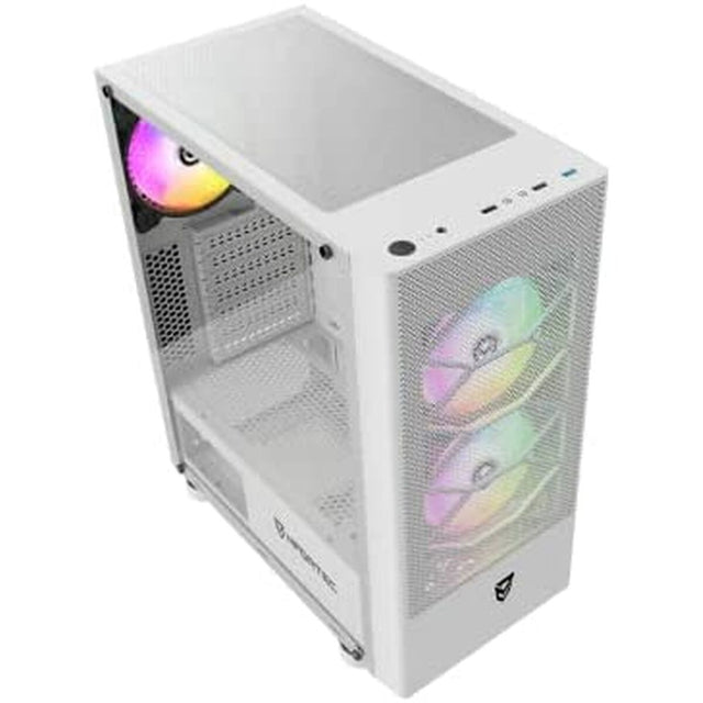 Boîtier ATX semi-tour Nfortec Caelum RGB Blanc