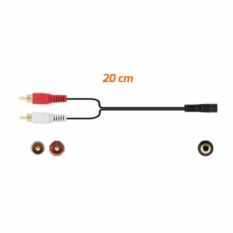 Audio Jack (3.5mm) to 2 RCA Cable PcCom