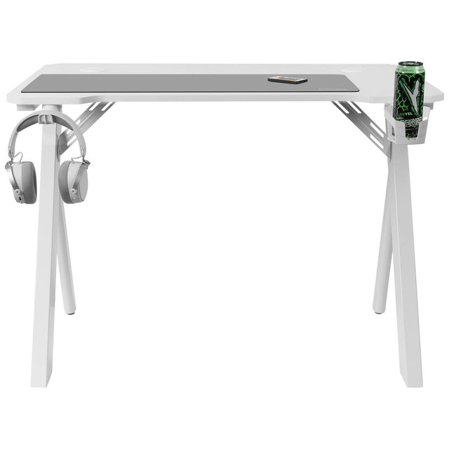 Bureau Mars Gaming MGD100RGBW Blanc Acier 100 x 60 cm