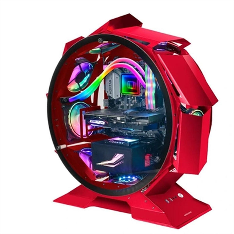 Boîtier ATX semi-tour Mars Gaming NCORB Red Rouge RGB