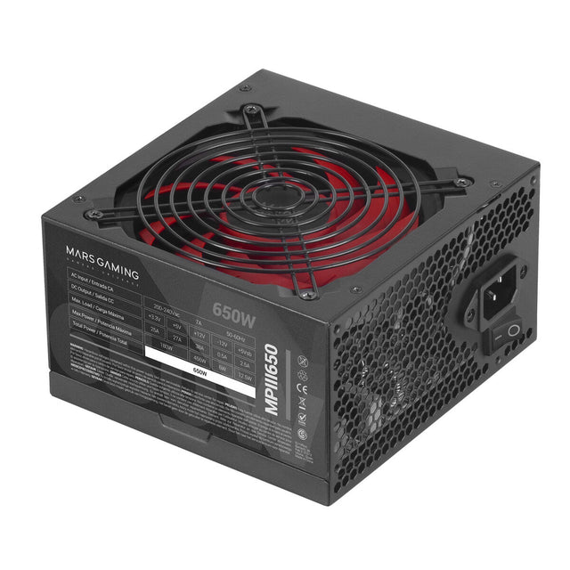 Bloc d’Alimentation Mars Gaming MPIII650 650 W 6 W CE - RoHS