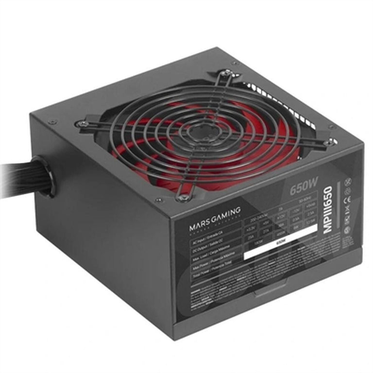 Bloc d’Alimentation Mars Gaming MPIII650 650 W 6 W CE - RoHS