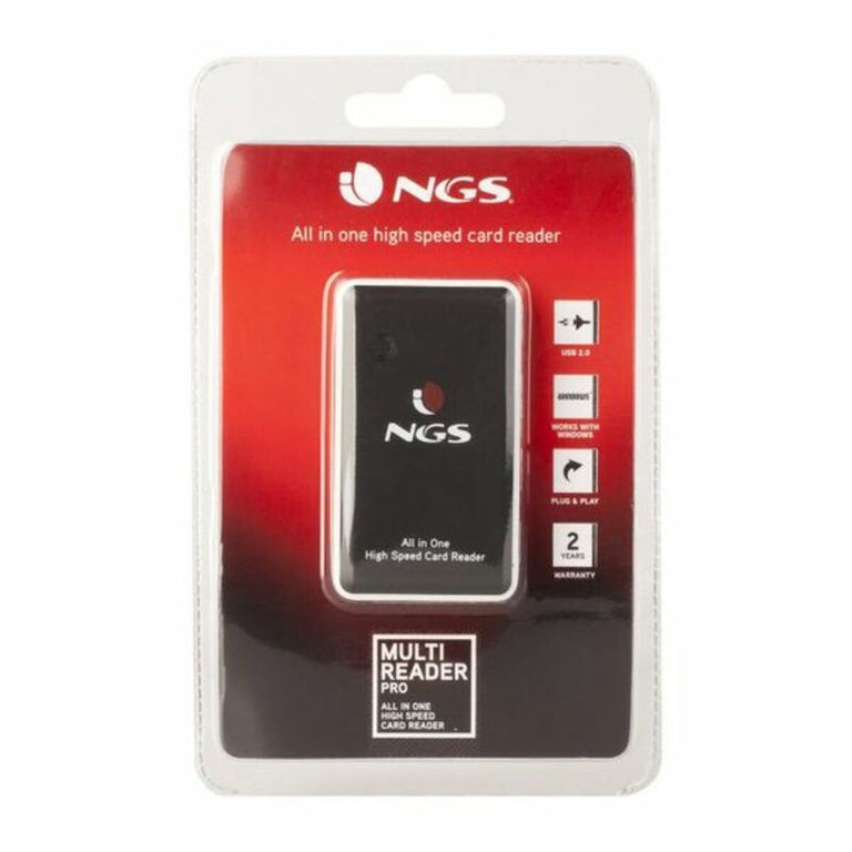 Lecteur de Cartes Externe NGS 4299976 USB 2.0 Noir