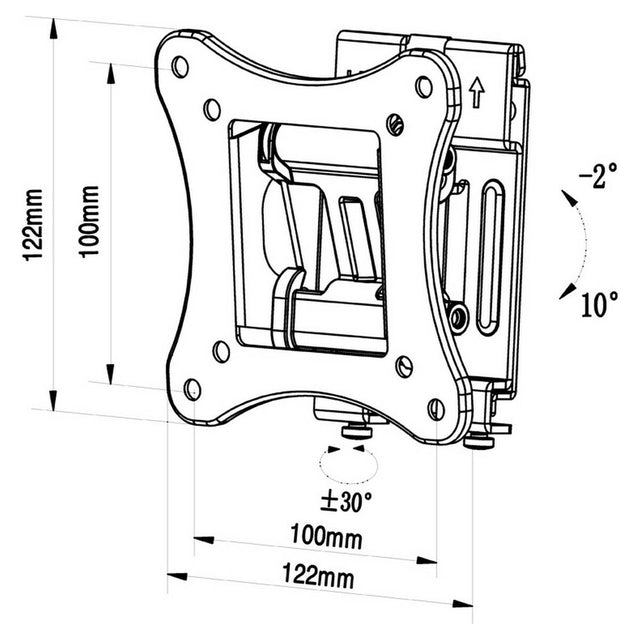 Support de TV TM Electron 15 kg 10"-24"