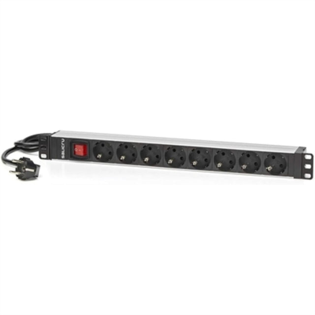 Schuko 19" 8 Way Multi-socket Adapter with On / Off Switch Salicru 680CA000003 1,5 m