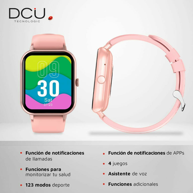 Smartwatch DCU CURVED GLASS PRO Pink