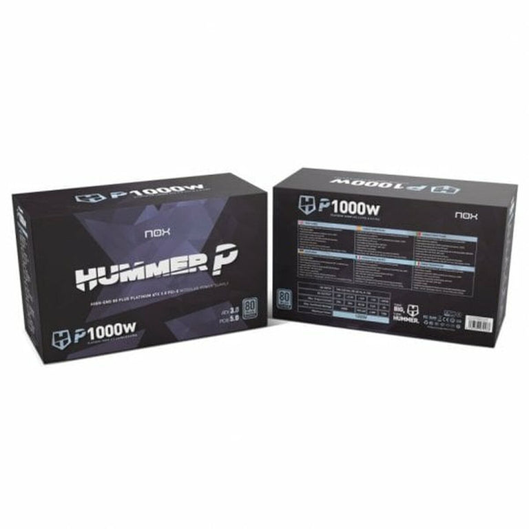 Bloc d’Alimentation Nox NXHUMMERP1000W ATX 1000 W 80 PLUS Platinum