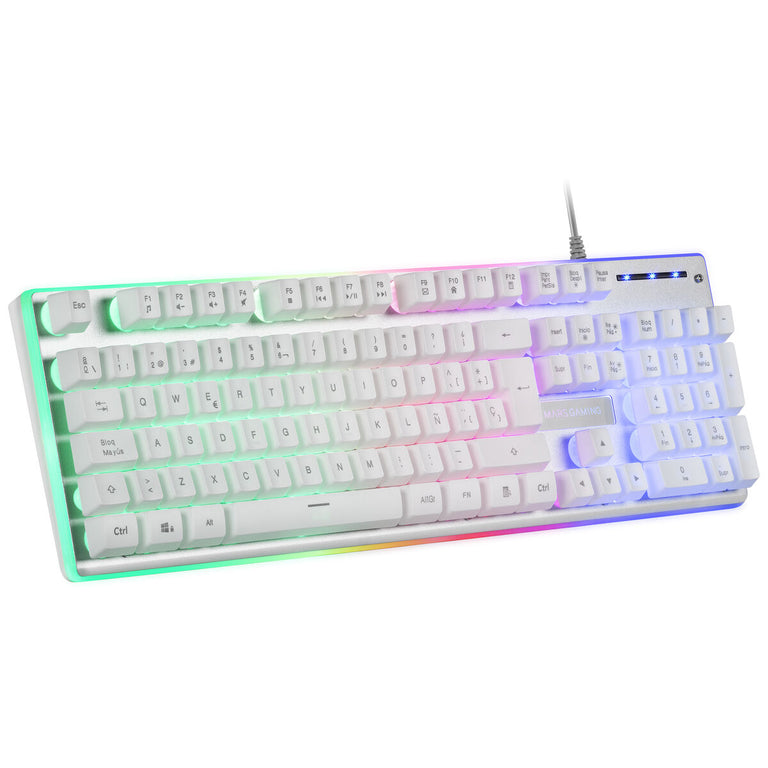 Clavier Mars Gaming MK220WES RGB Blanc