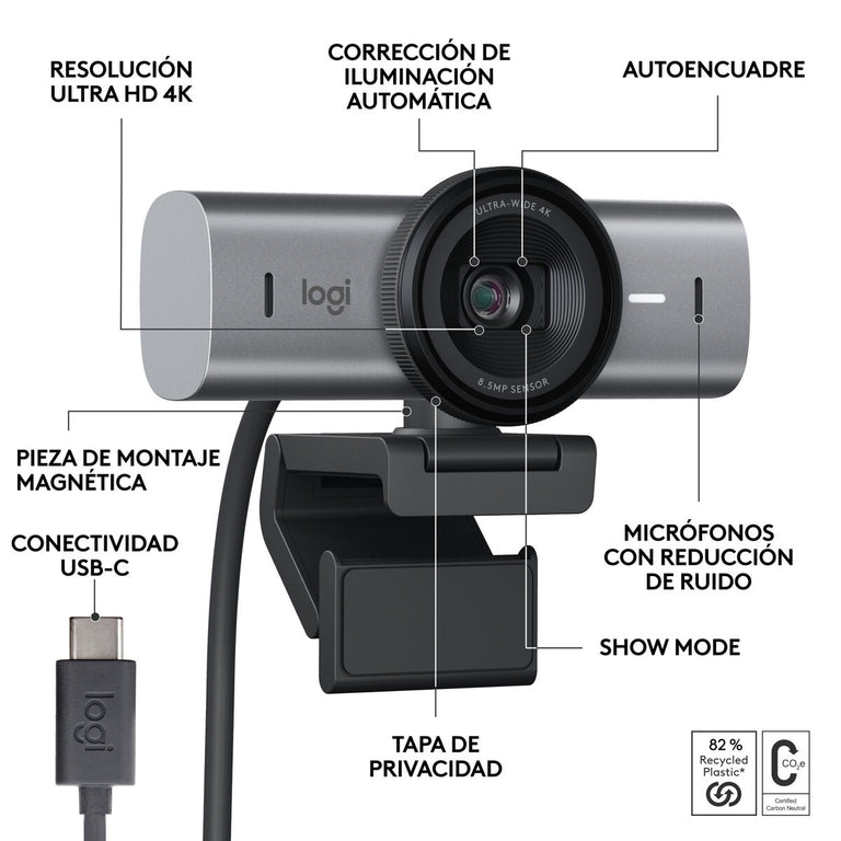 Webcam Logitech 4K Ultra HD