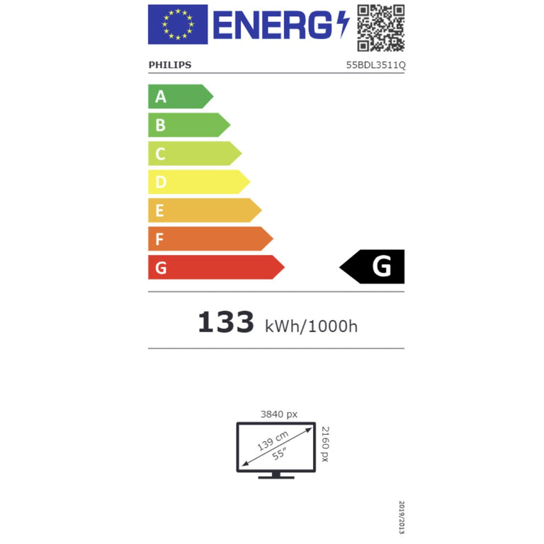 Écran Videowall Philips 55BDL3511Q/00 55" Ultra HD 4K LED