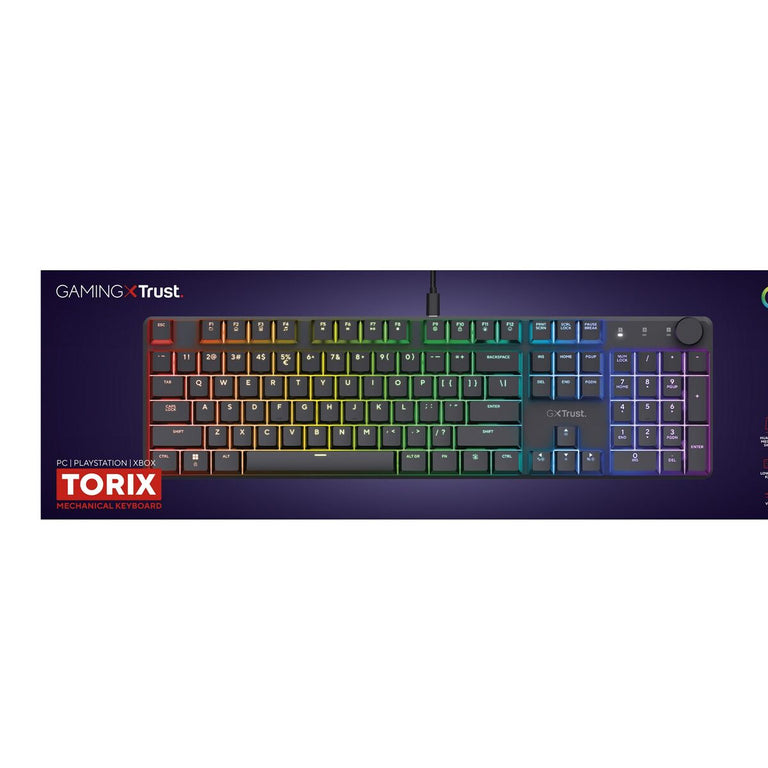 Keyboard Trust GXT 866 TORIX Black Qwerty US