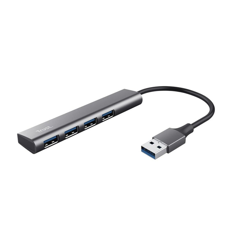 Hub USB Trust 24947 Gris Noir/Gris (1 Unité)