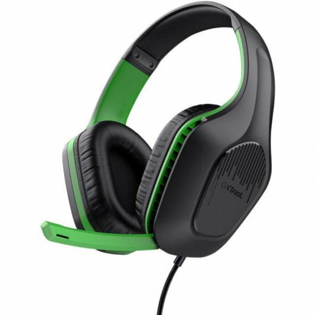 Headphones with Microphone Trust 24994 Black Green Black/Green