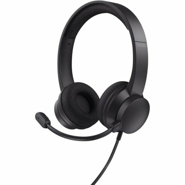 Headphones with Microphone Trust 25089 Black