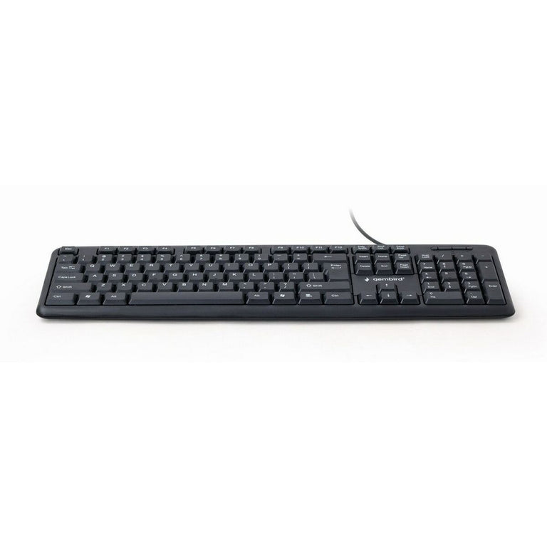 Clavier GEMBIRD KB-U-103-RU Noir Monochrome Anglais Russe QWERTY