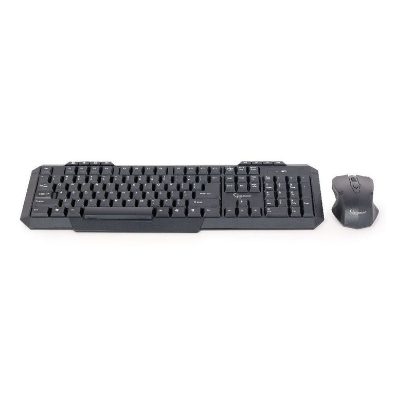 clavier et souris GEMBIRD KBS-WM-02 Noir Monochrome QWERTY Qwerty US