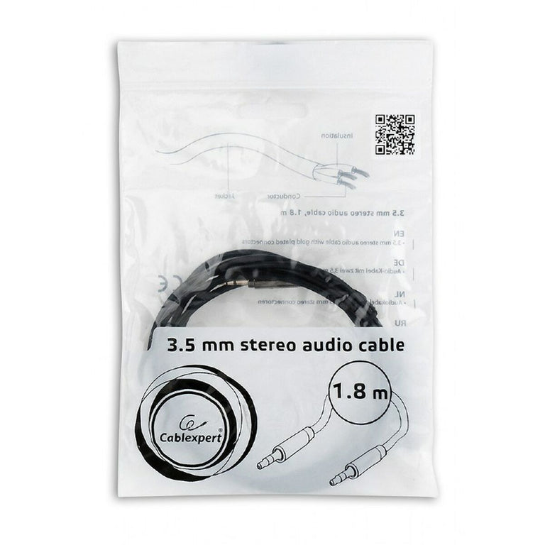 Audio Jack Cable (3.5mm) GEMBIRD CCAP-444-6 1,8 m