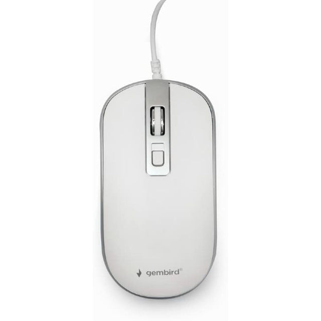 Mouse with Cable and Optical Sensor GEMBIRD MUS-4B-06-WS 1200 DPI