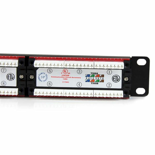 Panneau de Brassage 24 Ports UTP Catégorie 6 Startech C6PANEL24