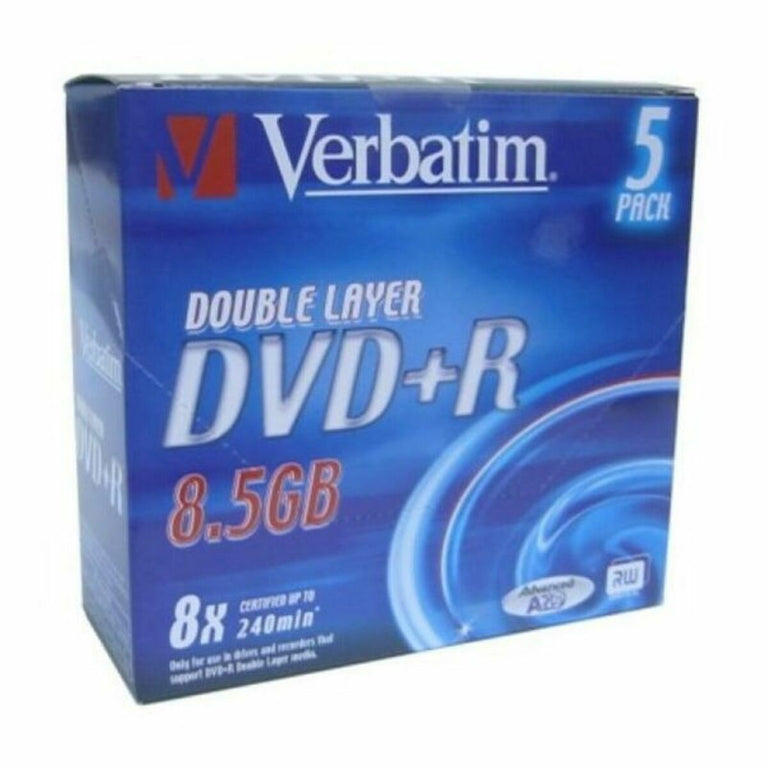 DVD-R Verbatim    8,5 GB 8x 5 pcs 5 Unités 8,5 GB 8x (5 Unités)