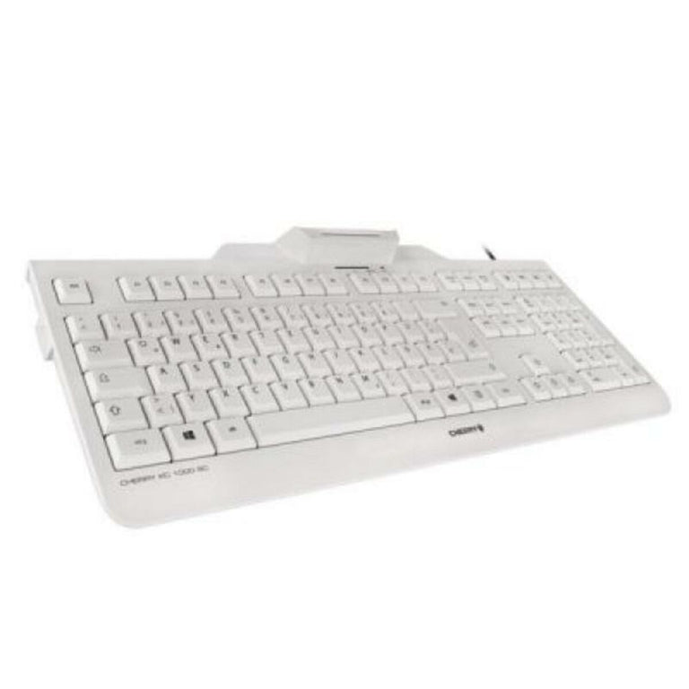 Clavier avec lecteur Cherry JK-A0100ES-0 Blanc