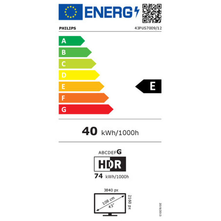 TV intelligente Philips 43PUS7009 4K Ultra HD LED 43"