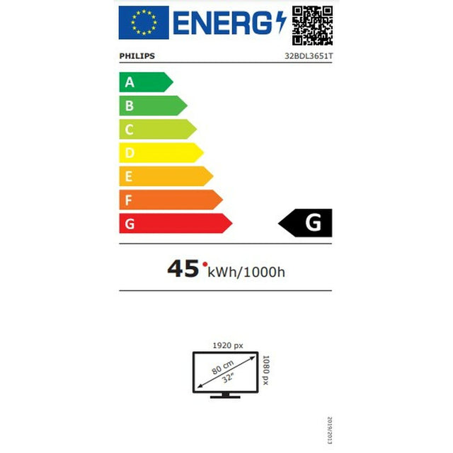 Écran Videowall Philips 32BDL3651T/00 32" VA Capacitive