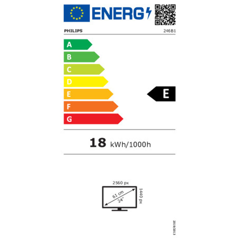 Écran Philips 246B1/00 23,8" Quad HD 75 Hz