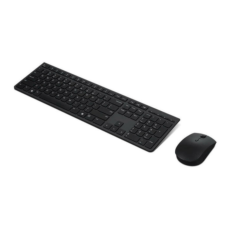 Clavier et souris sans fil Lenovo SLIM COMBO II ES MC00011728 Noir Espagnol Qwerty