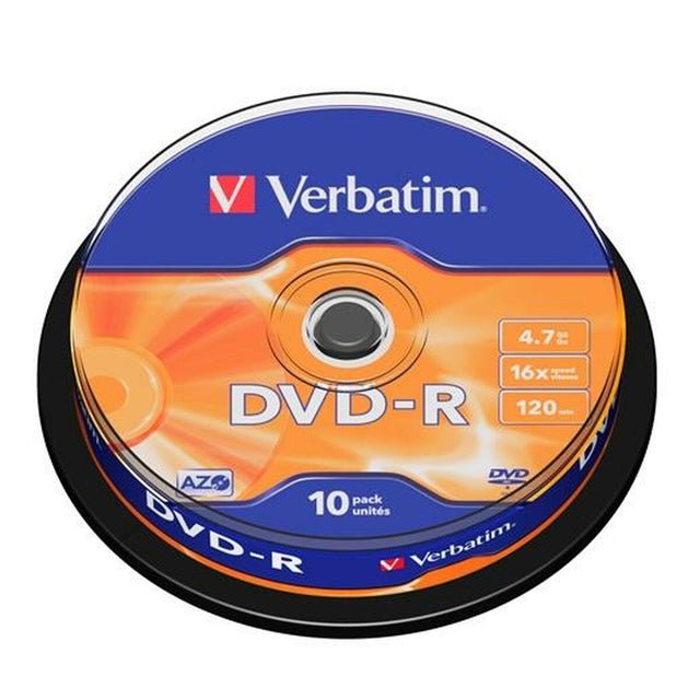 DVD-R Verbatim 4,7 GB 16x (20 Unités)