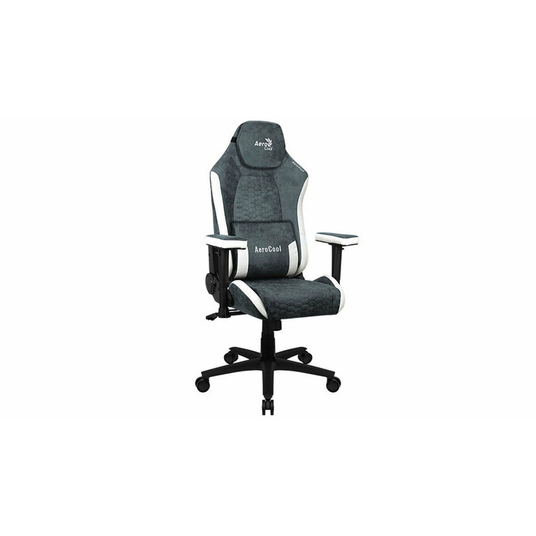 Chaise de jeu Aerocool Crown AeroSuede Bleu Noir Acier