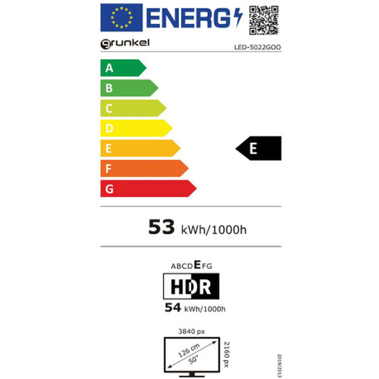 TV intelligente Grunkel 5022GOO 50" LED