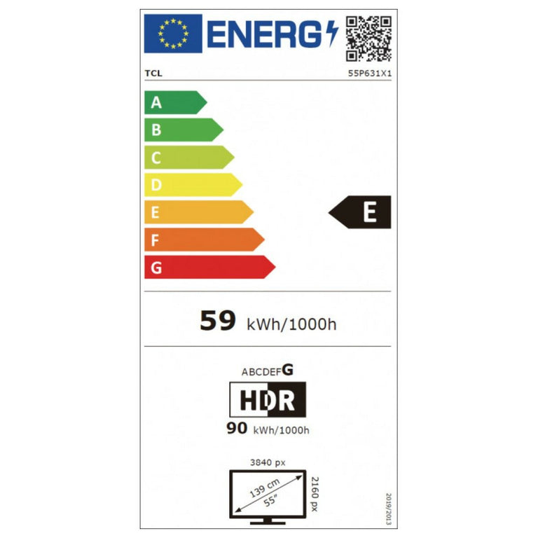 TV intelligente TCL 55P631 55" 4K ULTRA HD LED WI-FI 4K Ultra HD 55"