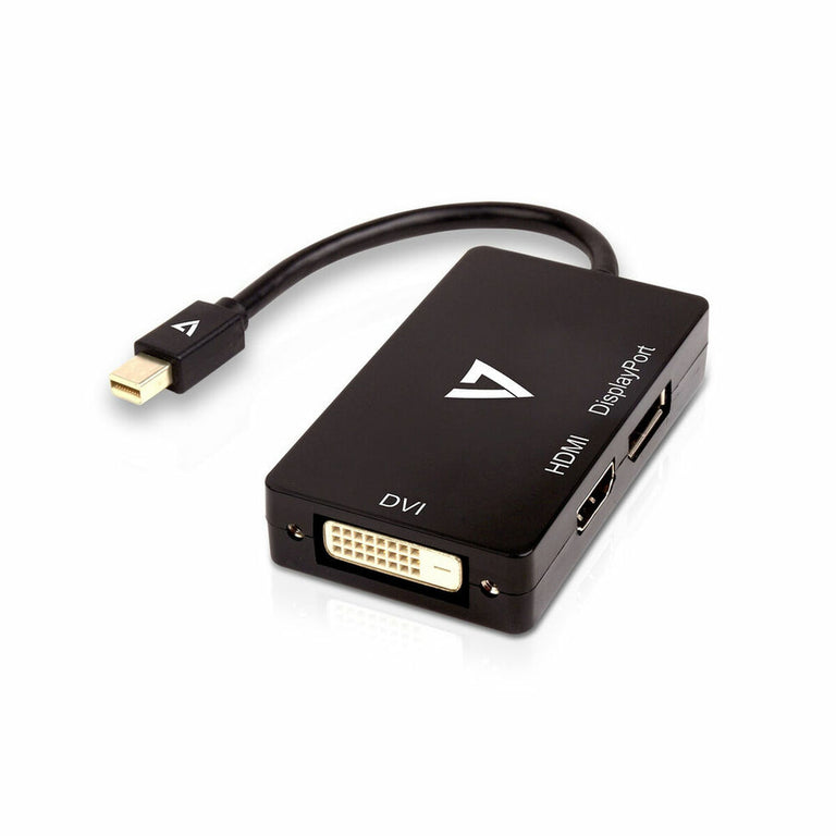 Mini DisplayPort to VGA/DVI/HDMI adapter V7 V7MDP-DPDVIHDMI-1E   Black