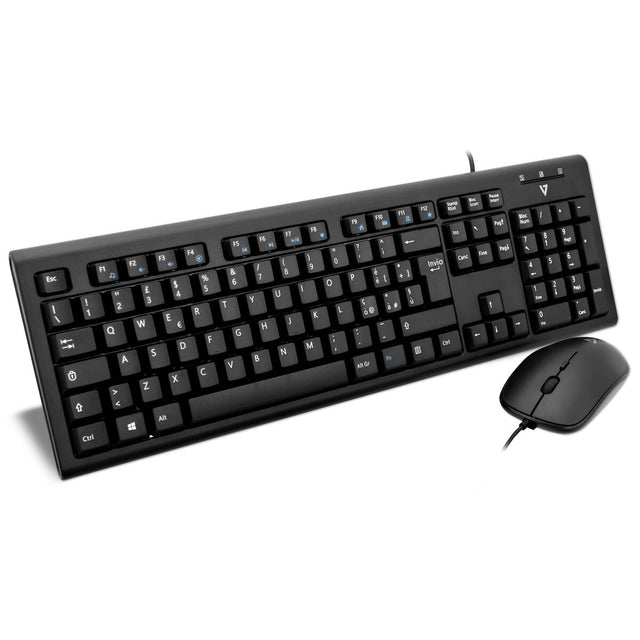 clavier et souris V7 CKU200IT Qwerty Italien