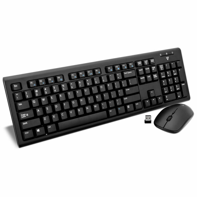 clavier et souris V7 CKW200US-E QWERTY Anglais EEUU